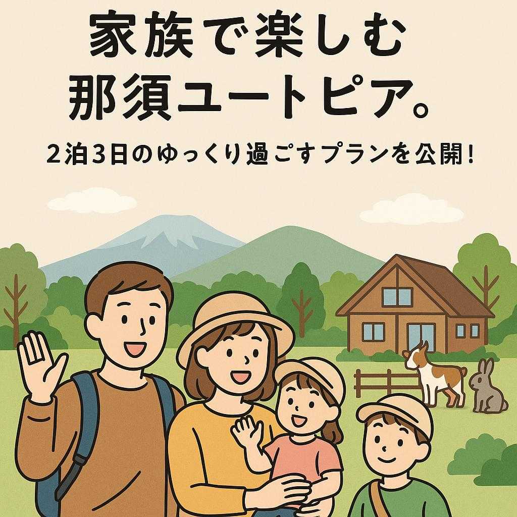 家族で楽しむ那須ユートピア。2泊3日のゆっくり過ごすプランを公開！