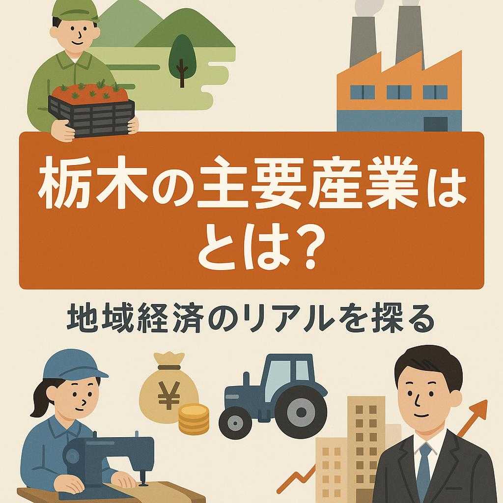 栃木の主要産業とは？地域経済のリアルを探る