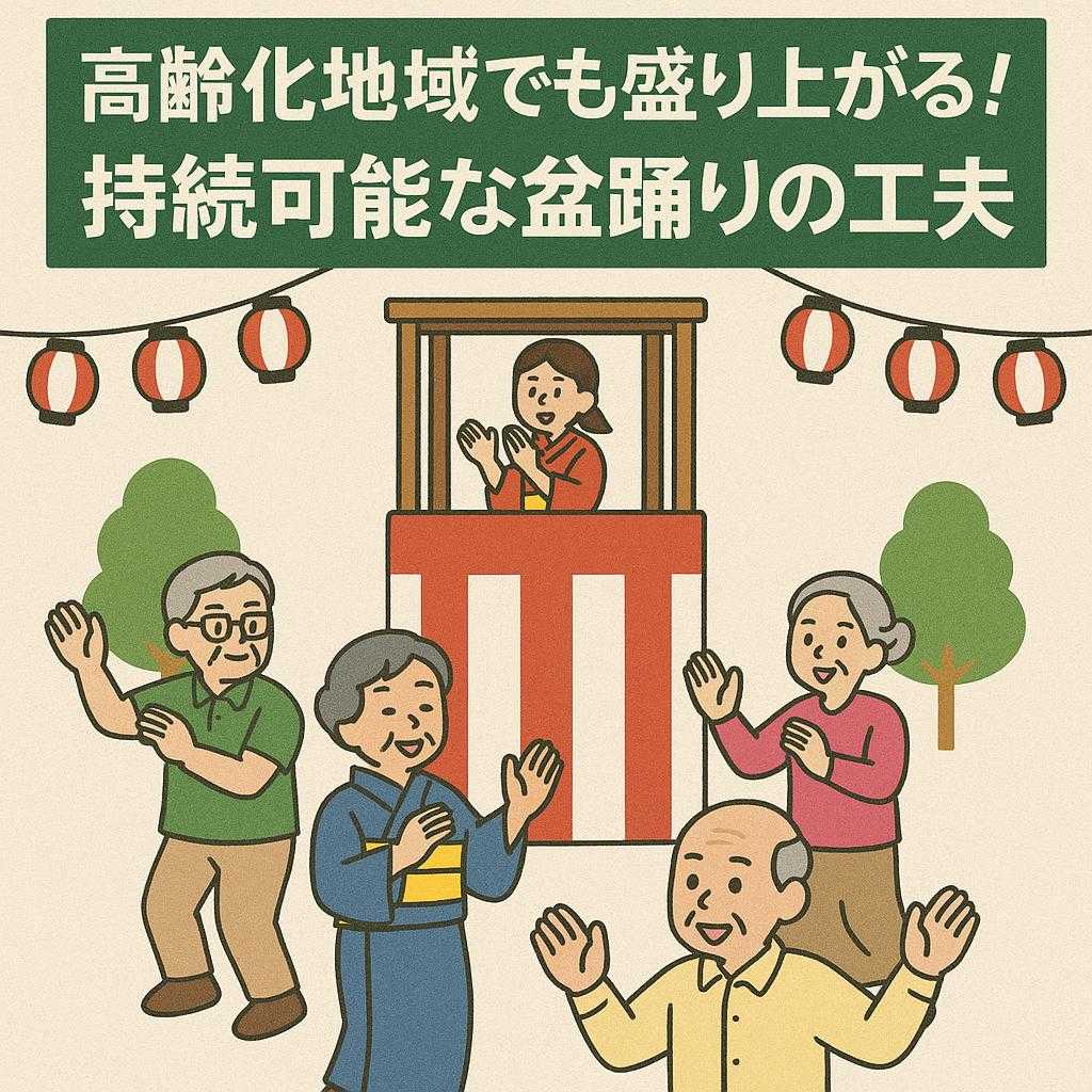 高齢化地域でも盛り上がる！持続可能な盆踊りの工夫