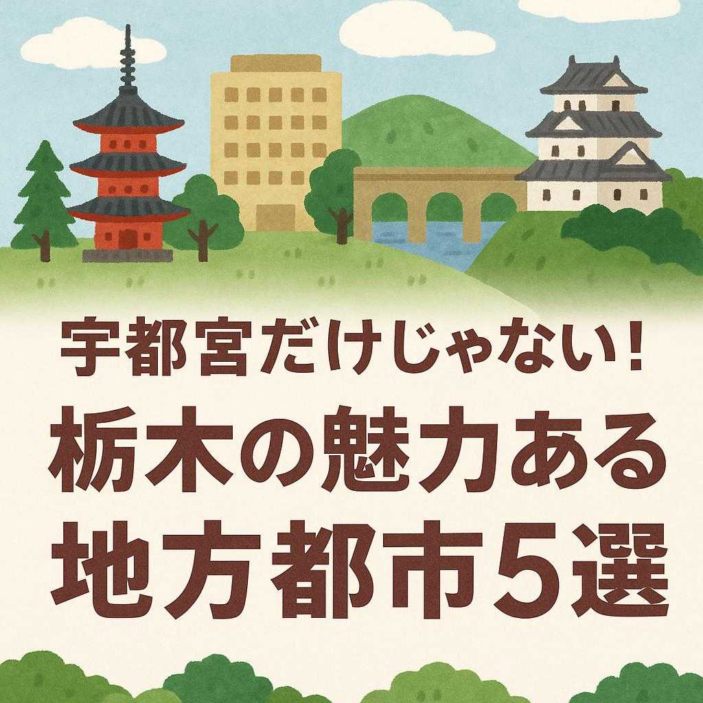 宇都宮だけじゃない！栃木の魅力ある地方都市5選
