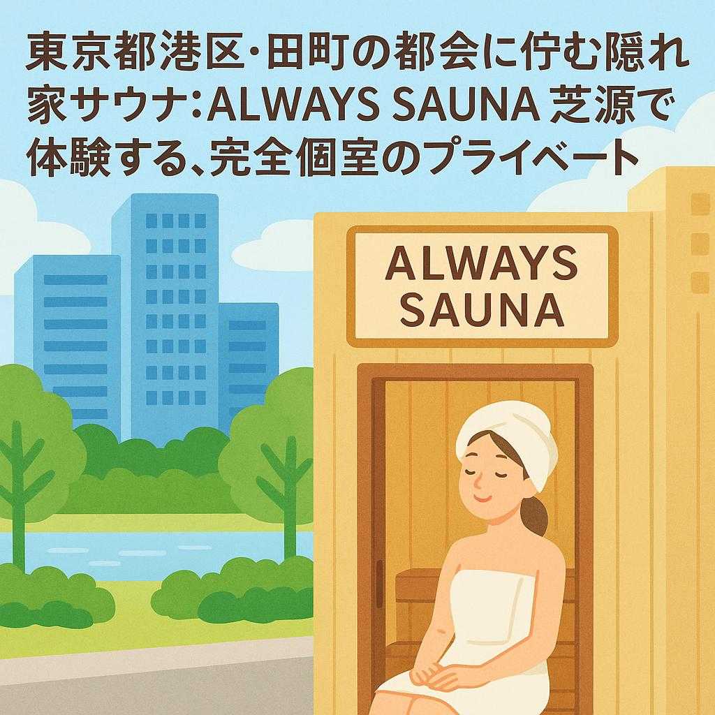 東京都港区･田町の都会に佇む隠れ家サウナ：ALWAYS SAUNA 芝浦で体験する、完全個室のプライベートととのい時間