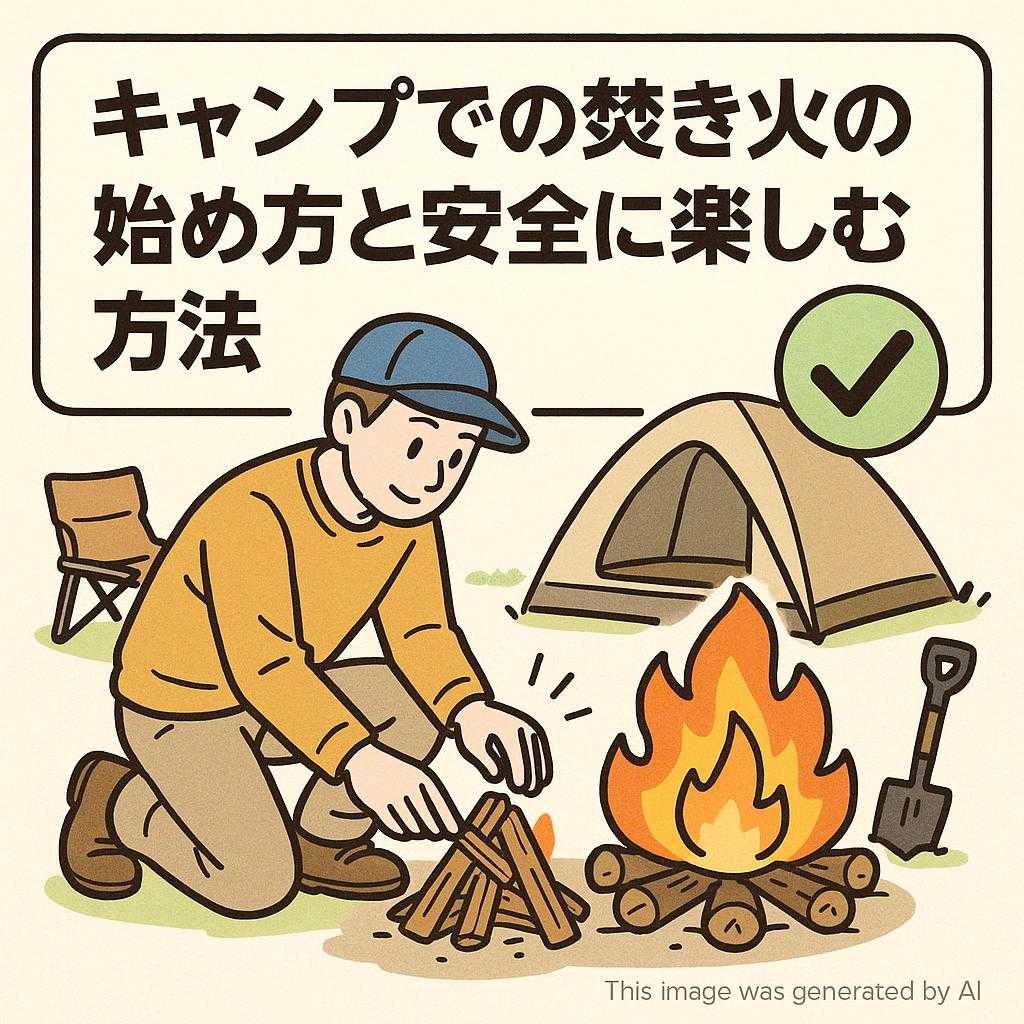 キャンプでの焚き火の始め方と安全に楽しむ方法