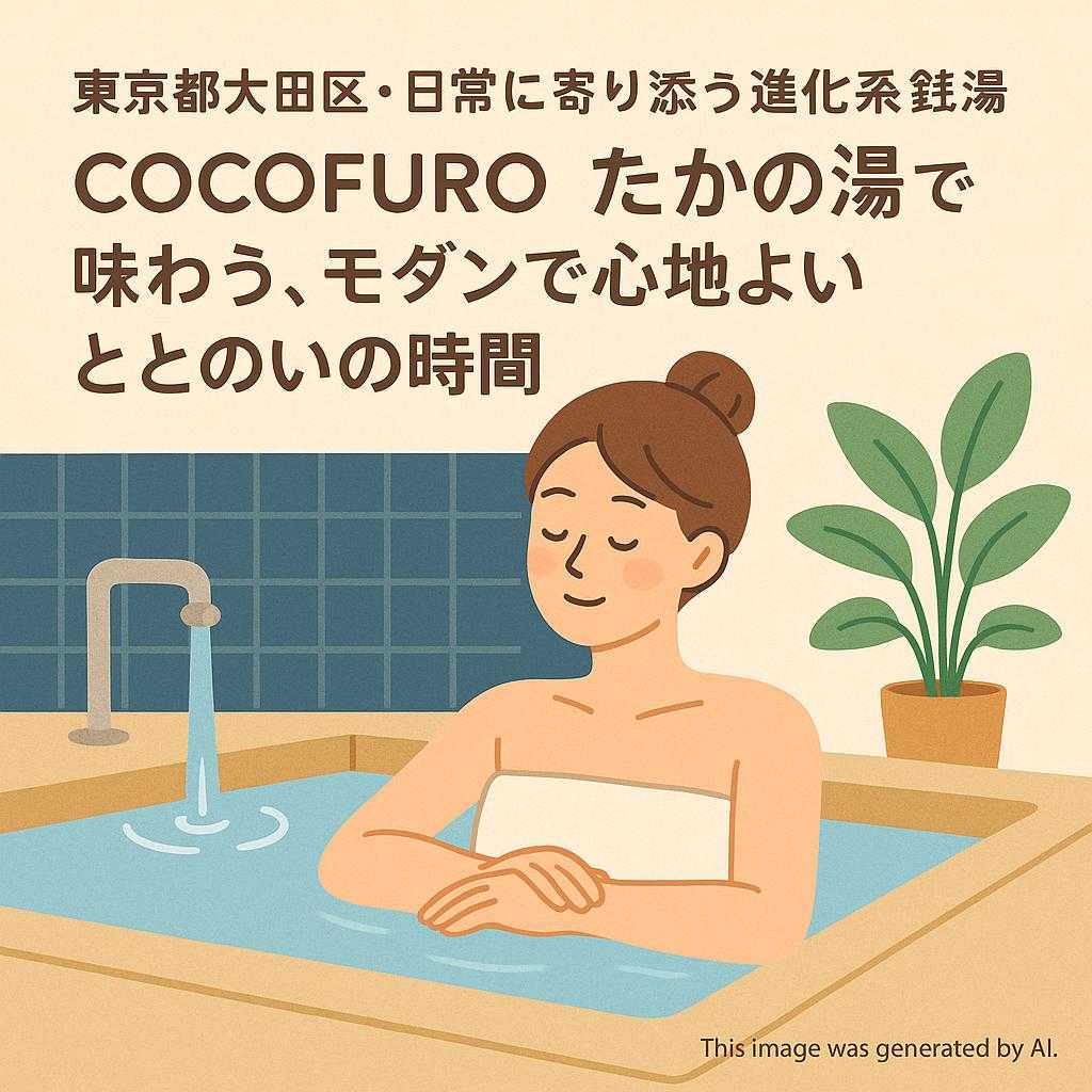 東京都大田区･日常に寄り添う進化系銭湯：COCOFURO たかの湯で味わう、モダンで心地よいととのいの時間
