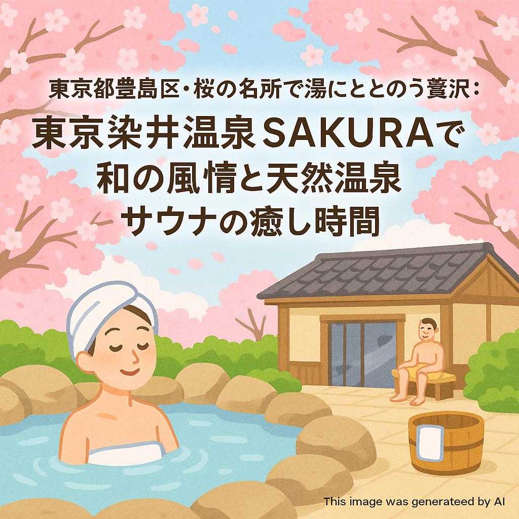 東京都豊島区･桜の名所で湯にととのう贅沢：東京染井温泉 SAKURAで味わう、和の風情と天然温泉サウナの癒し時間
