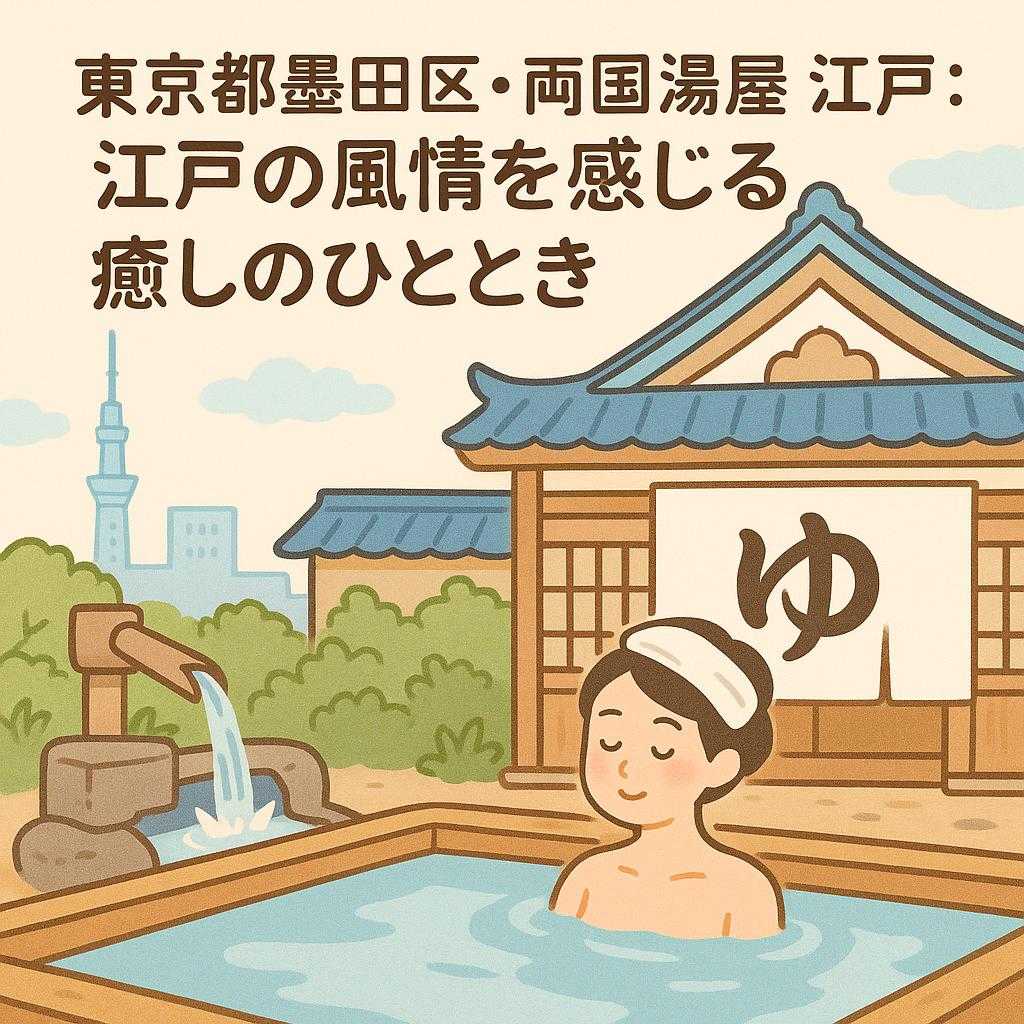 東京都墨田区・両国湯屋 江戸遊：江戸の風情を感じる癒しのひととき