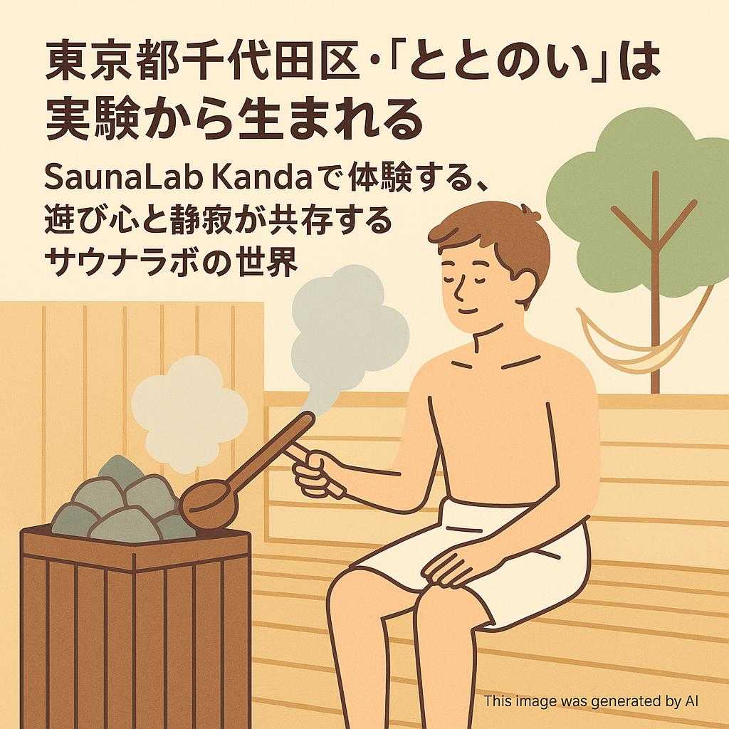 東京都千代田区･“ととのい”は実験から生まれる：SaunaLab Kandaで体験する、遊び心と静寂が共存するサウナラボの世界