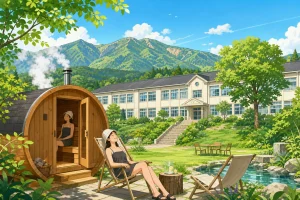 那須の廃校リノベ宿泊施設｜サウナと過ごす那須ユートピア